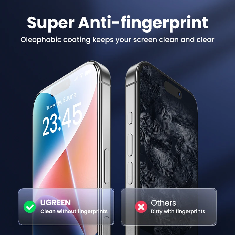 UGREEN Vidrio Templado iPhone 15 Pro Max - Protector Pantalla HD - imagen 5