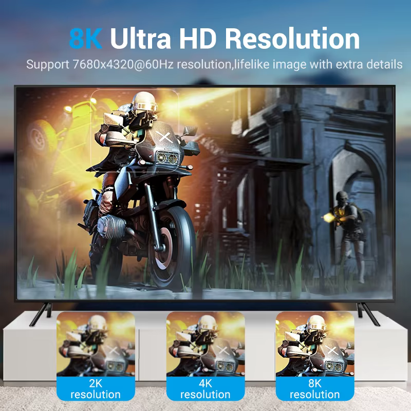 Cable DisplayPort 1.4 a Mini DP 8K 60Hz 4K 144Hz HDR