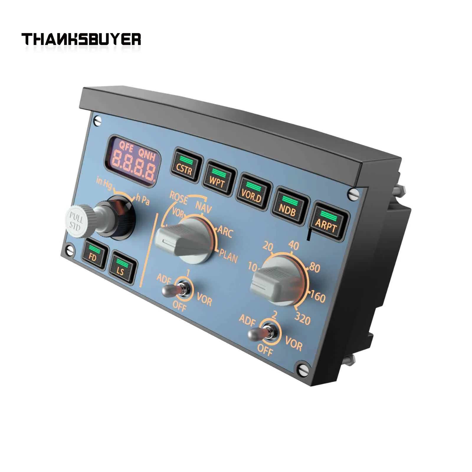 WINWING A320 EFIS-L / EFIS-R Unidad EFIS de tamaño completo Panel de control de vuelo Simulador de juego de vuelo Soporte para X-Plane MSFS2020