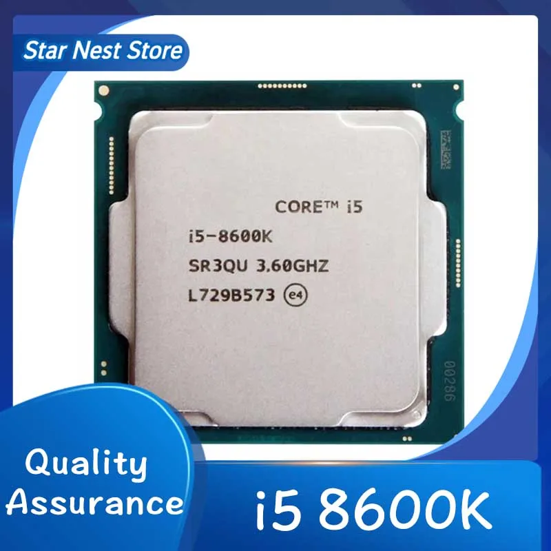 Procesador de cpu Core i5 8600K 3,6 GHz, seis núcleos, seis hilos, LGA 1151