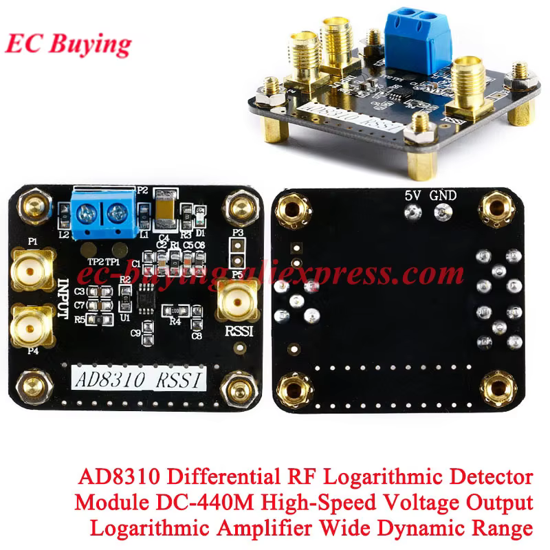 Amplificador RF AD8307 500 MHz – Módulo Alta Potencia 40 dB - imagen 4
