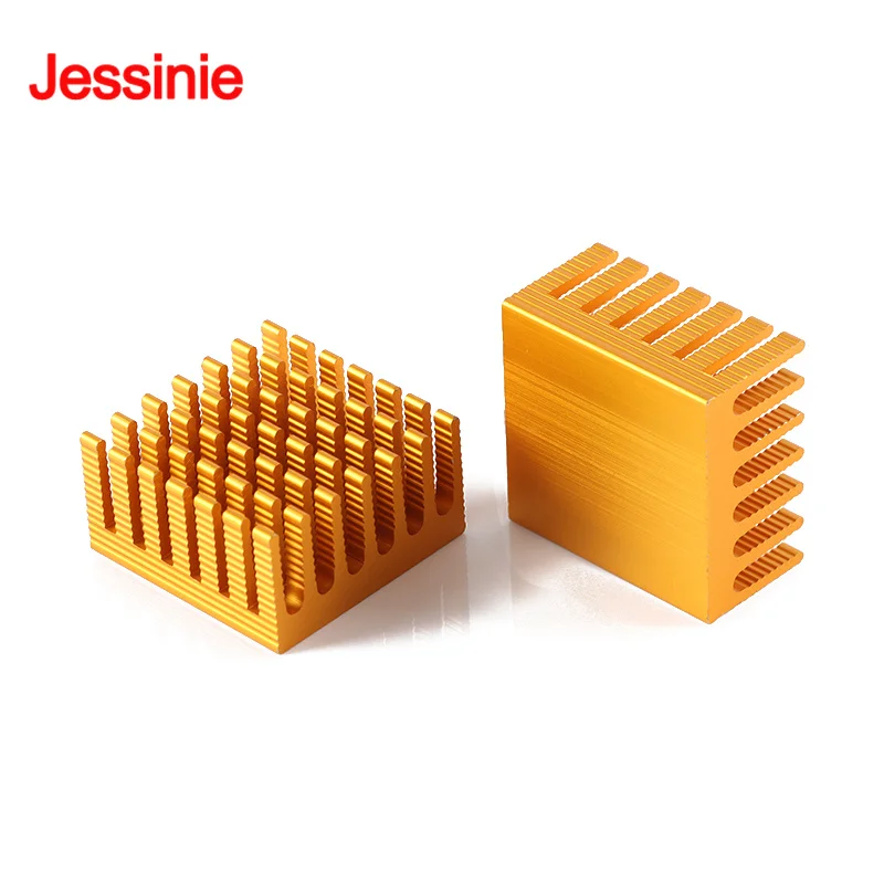 50 uds/1 unidad 28*28*15mm disipador de calor de aleación de aluminio disipador de calor Chip electrónico IC radiador de refrigeración enfriador para CPU RAM GPU PCB - imagen 3