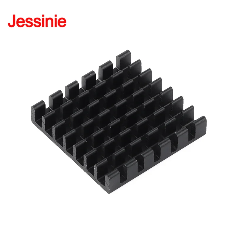 100 uds/1 unidad 25*25*5mm disipador de calor de aleación de aluminio disipador de calor Chip electrónico IC radiador de refrigeración enfriador para CPU RAM GPU PCB - imagen 3