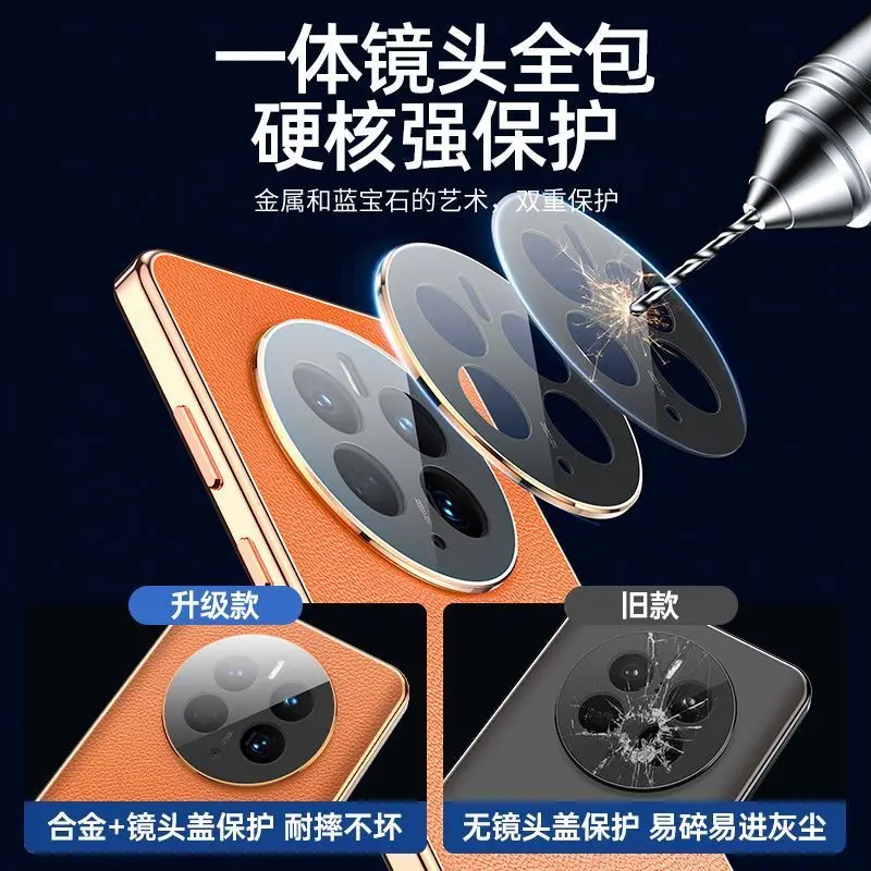 Funda protectora de doble cara para Realme GT5 Pro, protector de teléfono de cuero y vidrio templado completo para Realme GT5 Pro, 360 - imagen 5