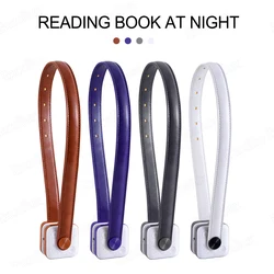 Luz de lectura LED recargable para libros, lámpara de lectura nocturna, Clip portátil ajustable, brillo de 9 niveles, dormitorio de viaje