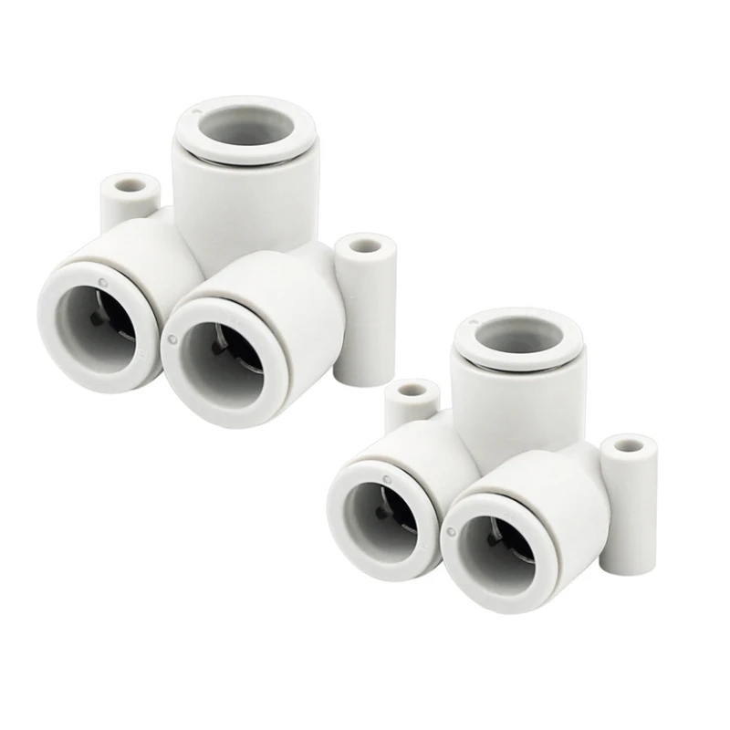 Accesorio neumático serie KQ2LU, junta parcial de tres vías de igual diámetro, KQ2LU04-00/06-00/08-00/10-00/12-00A - imagen 4