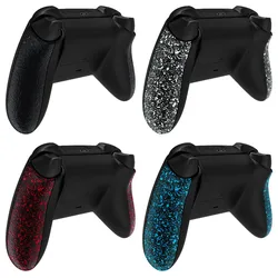 EXtremeRate texturizado antideslizante mejora los paneles traseros, reemplazo de rieles laterales, carcasa para controlador inalámbrico Xbox Core