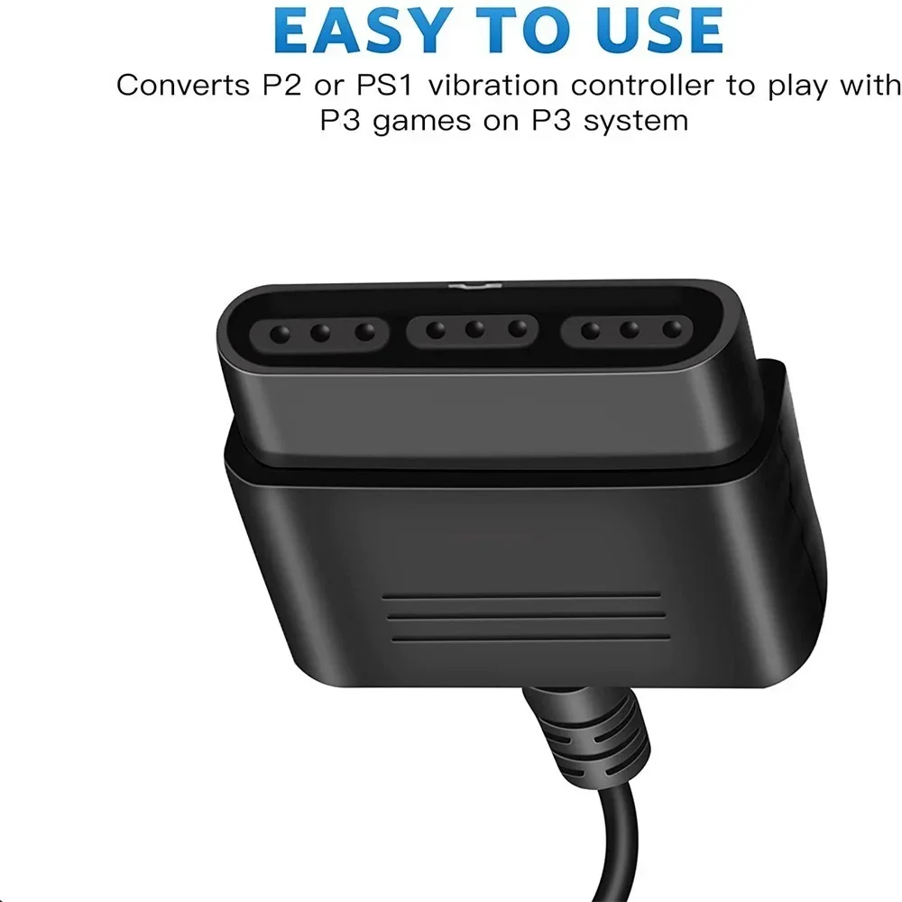 Mando a distancia para Sony PS2, mando Dualshock 2 a 3 PS3 PC, adaptador de juegos USB, Cable convertidor sin controlador - imagen 4