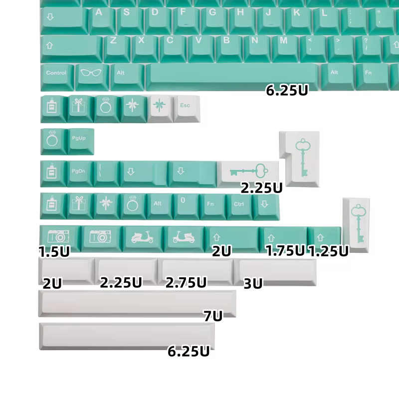 Teclas GMK Goodthing para teclado mecánico, teclas de perfil de cereza, PBT, sublimación, para MX Switch 61/64/68/71/84/142, 87/104 teclas - imagen 5
