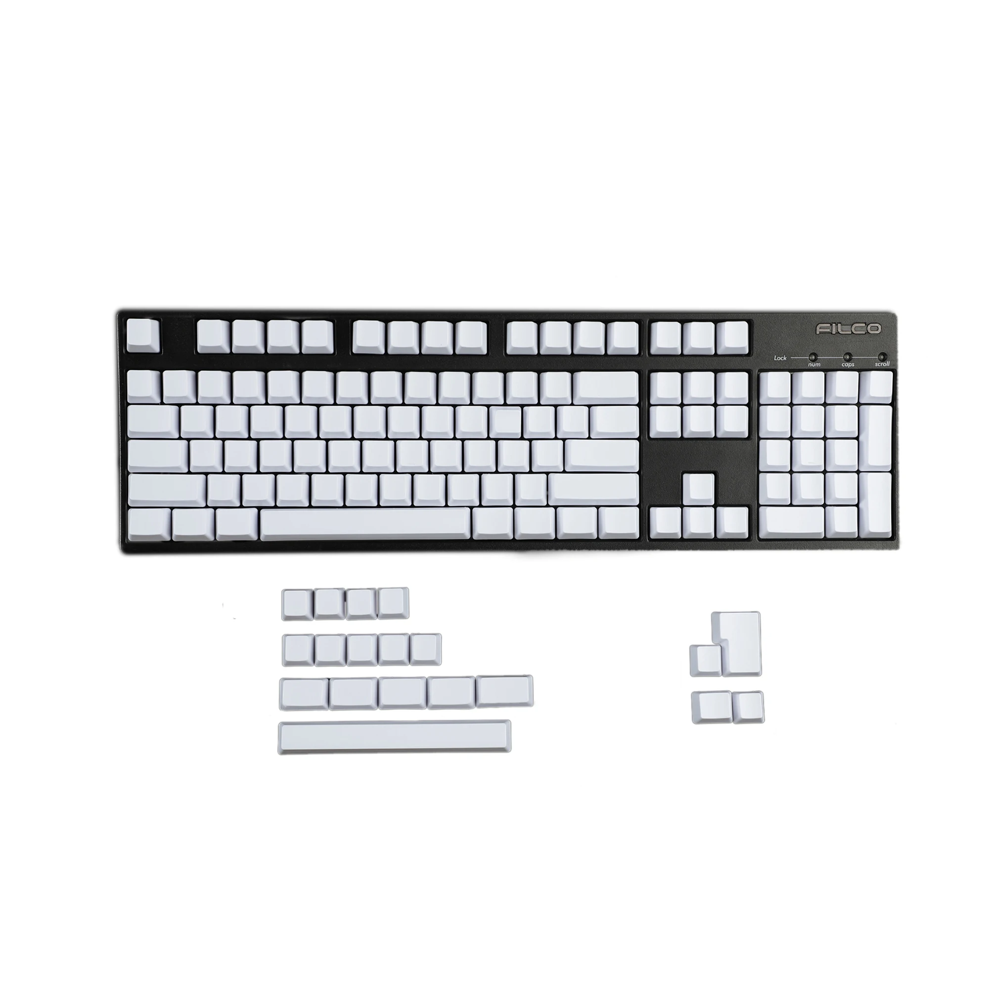 Teclas gruesas PBT ANSI ISO en blanco, 123, perfil OEM para 108, 104, 96, 87, 61, 68, NJ80, GMMK, 84, KBD75, KBD67, XD64, GK64 (solo tapa de tecla)