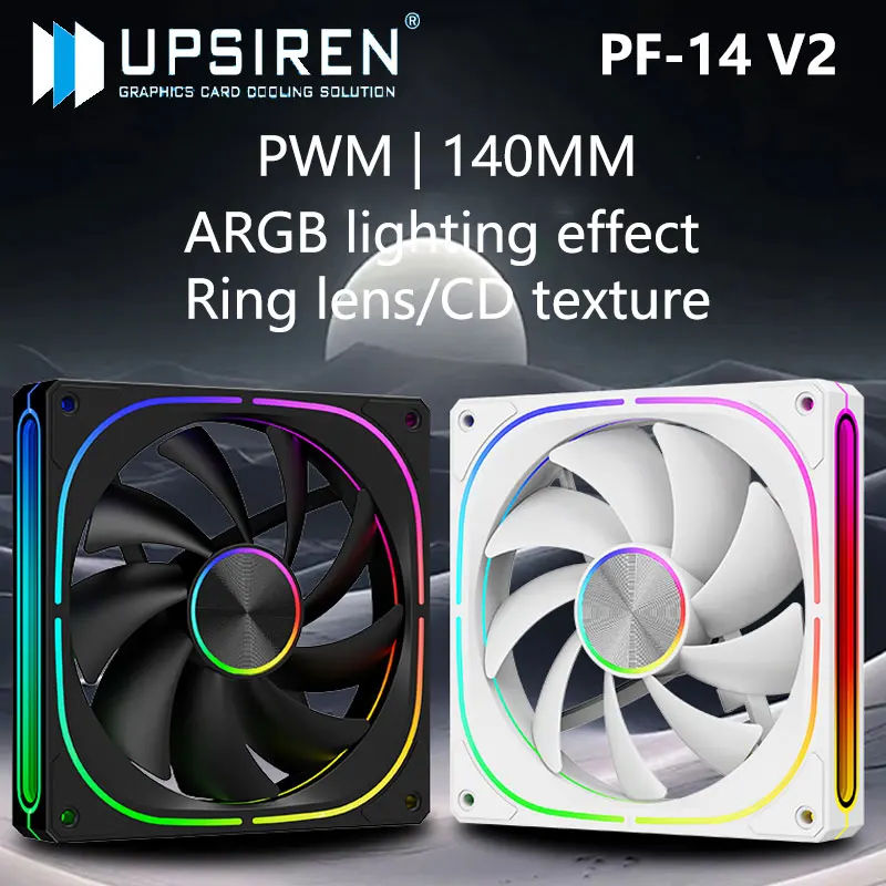 Ventilador UPSIREN PF-14 ARGB – Rodamiento Hidráulico Antivibración