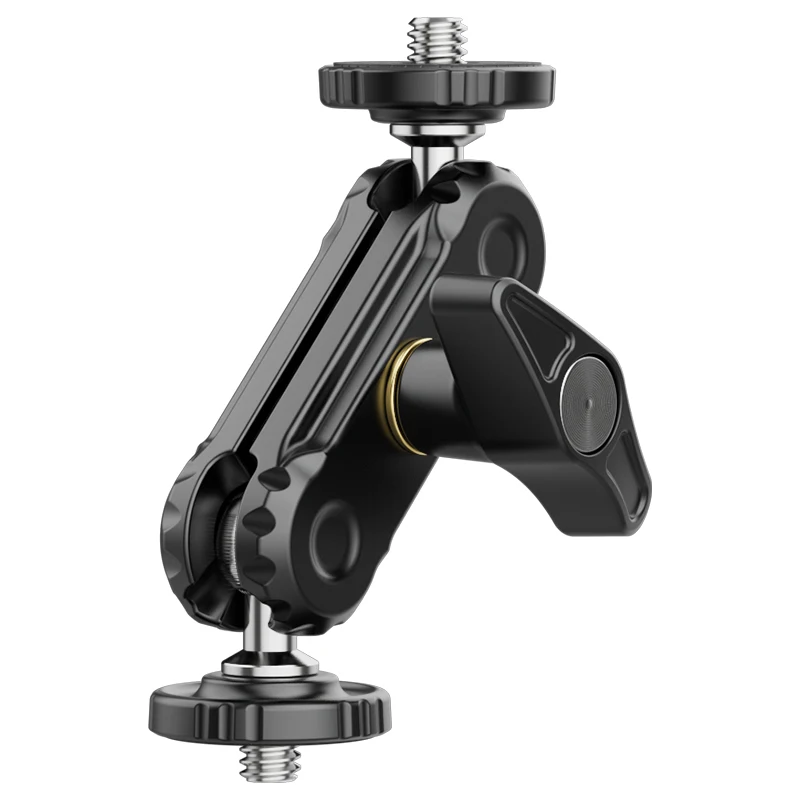 Ulanzi-Cabezal de bola doble de Metal R102, montaje de tornillo de 360 ° y 1/4 pulgadas, soporte de brazo mágico para montaje de cámara DSLR, Monitor de vídeo, micrófono de luz - imagen 2
