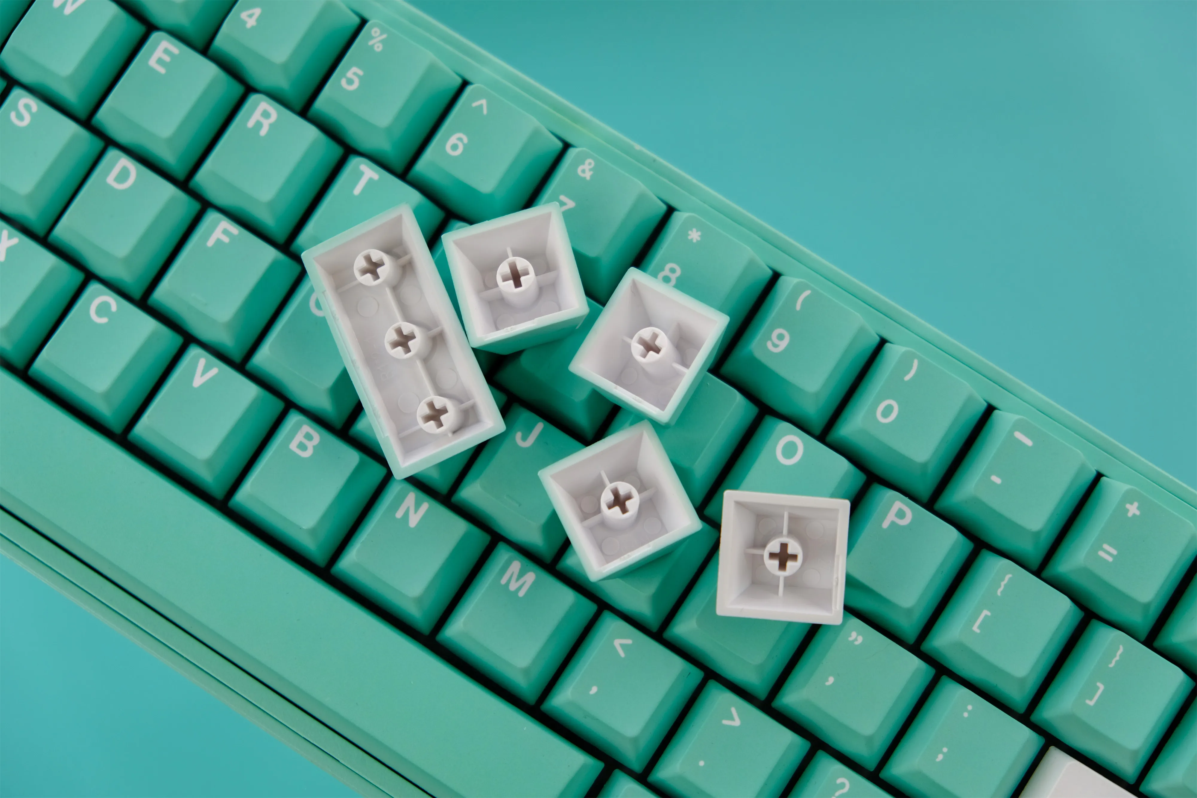 GMK-tecla PBT Tiffany, 129 PBT Kycaps Cherry Profile DYE-SUB, teclas GMK personalizadas para teclado mecánico - imagen 4