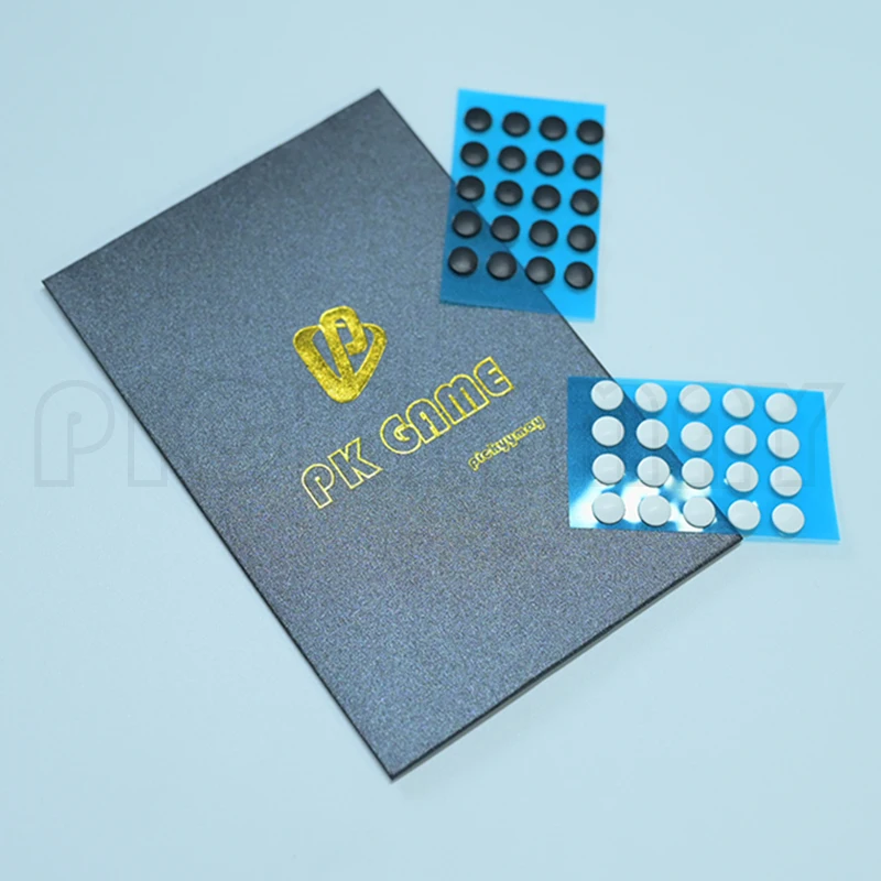 PK GAME Patines de ratón universales Versión ICE Pies de ratón DIY Punto universal Blanco y negro 40 piezas - imagen 2