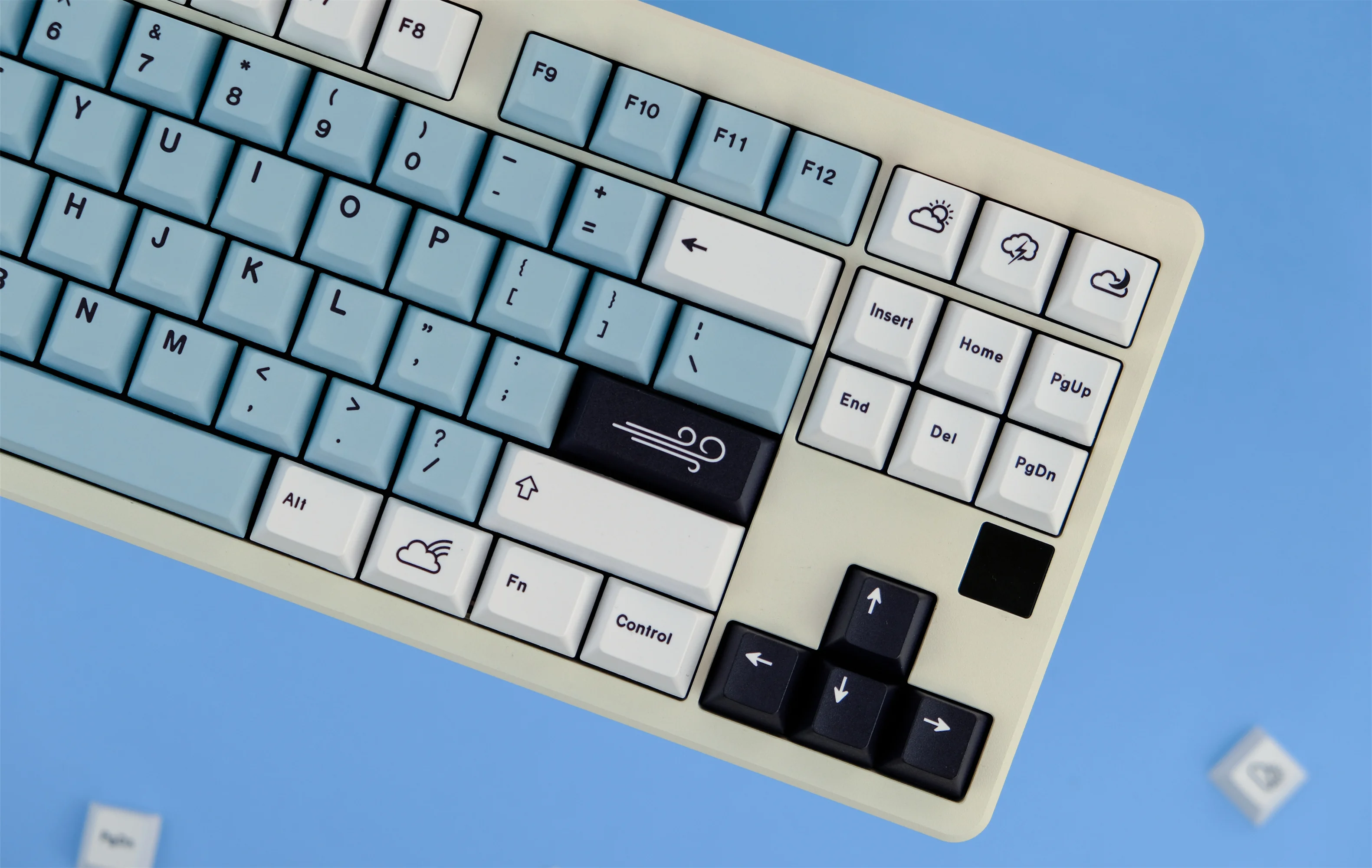 GMK-teclas de nube fluyendo, teclas PBT de 129 teclas, perfil de cereza DYE-SUB personalizadas, teclas GMK para teclado mecánico - imagen 5
