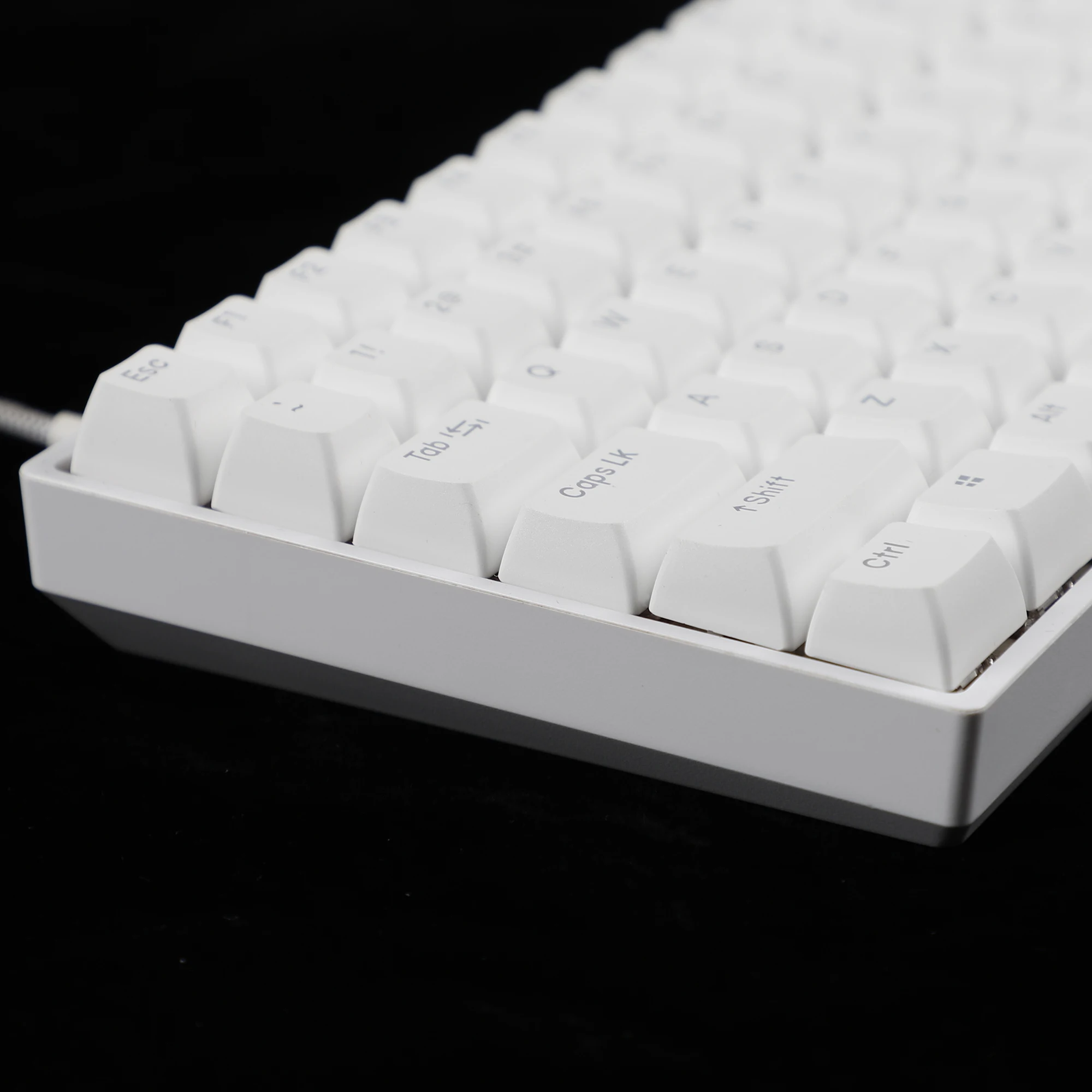 Teclas con forma de bola RSA, teclas con doble tiro, brillo retroiluminado, blanco grueso, PBT, para teclado mecánico MX 133, 96, 87, 84, 68, 64, 61, 108 - imagen 4