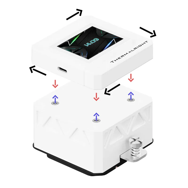 Thermalright FW 240 SE ARGB Radiador de refrigeración por agua todo en uno/pantalla LCD magnética de 2 pulgadas/soporte LGA1851/1700/115X/AM4/AM5 - imagen 2
