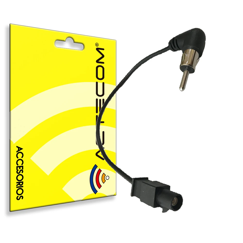 ACTECOM Cable Adaptador ISO Antena Dab Fakra Z a DIN Radio Angulo Vokswagen Audi Skoda - imagen 3