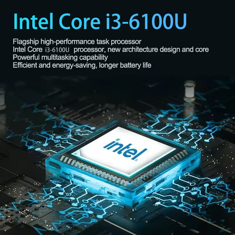 Notebook portátil Windows 11 Pro 15,6 pulgadas ordenador portátil pantalla HD Intel Core i3-6100U 16GB RAM 1TB 2TB SSD portátiles PC - imagen 4