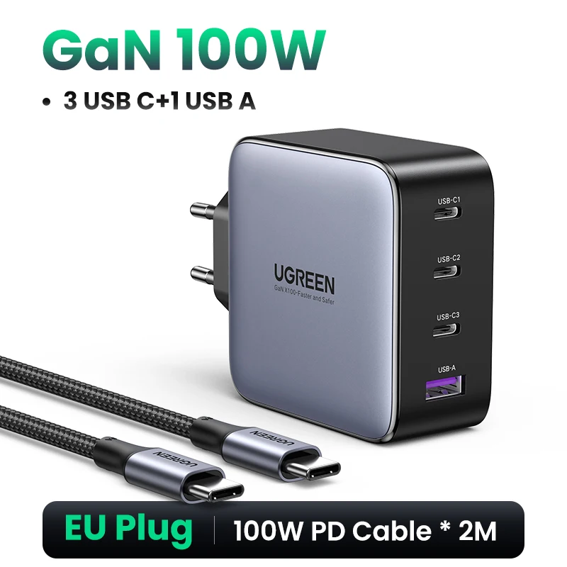 Black EU 100W Cable