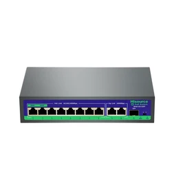 Switch PoE 8 Puertos HiSource Gigabit 48V – Cámaras IP Inalámbricas