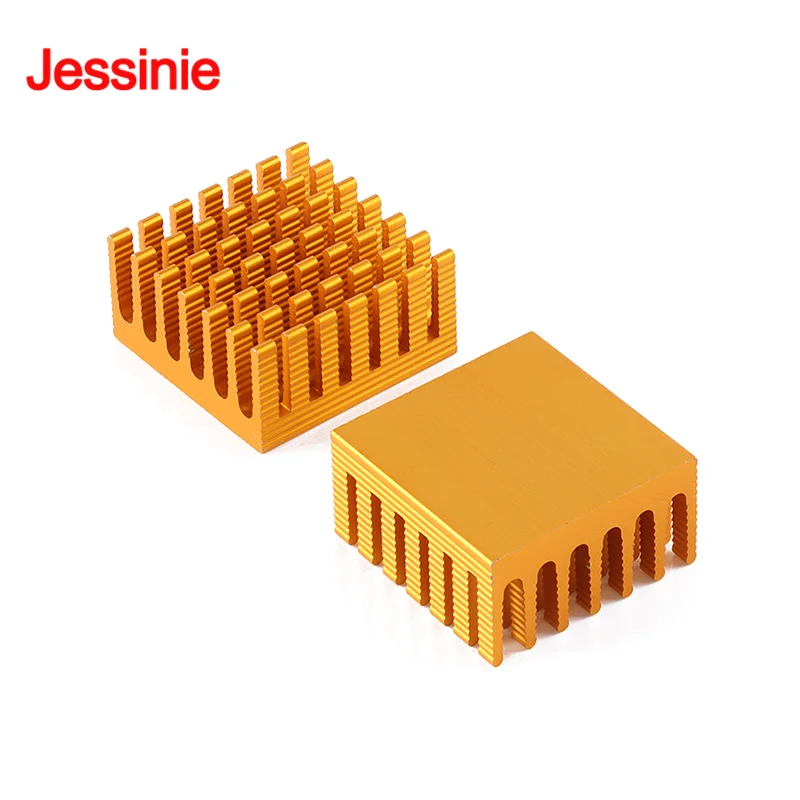 50 uds/1 unidad 28*28*15mm disipador de calor de aleación de aluminio disipador de calor Chip electrónico IC radiador de refrigeración enfriador para CPU RAM GPU PCB - imagen 2