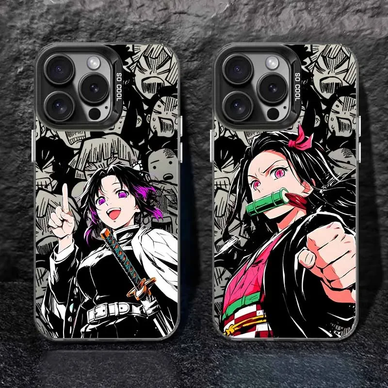 Funda de teléfono bonita de Anime Demon Slayer para Samsung Galaxy S25 Ultra S24 S23 S22 S21 Plus S20 FE A55 A54 A35 A15 Funda trasera - imagen 2