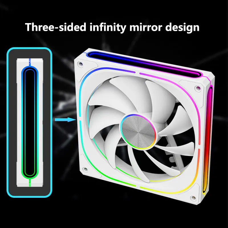 Ventilador UPSIREN PF-14 ARGB – Rodamiento Hidráulico Antivibración - imagen 4