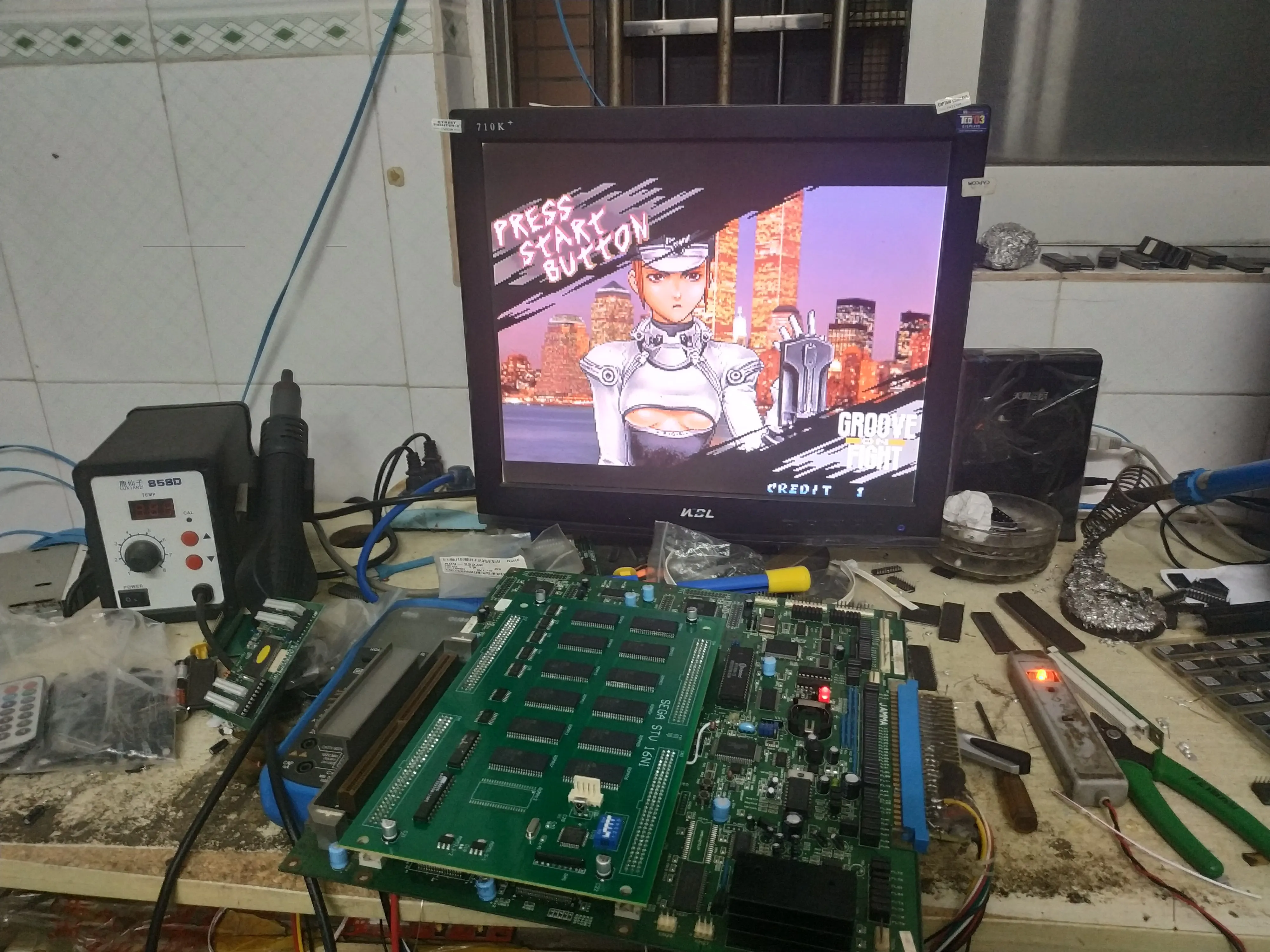 Placa base de juegos SE GA STV Muliti, 16/17 en 1 Rom, Arcade Pcb - imagen 4