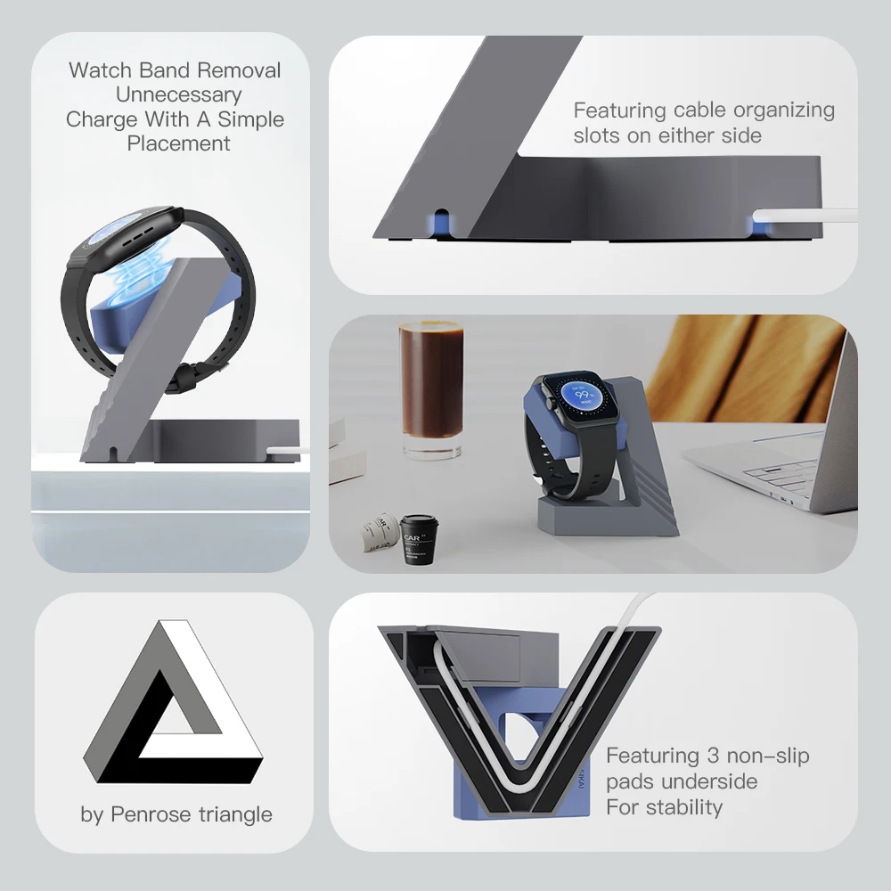 Soporte de cargador para reloj OPPO Watch 4 Pro/3 Pro/3/SE, soporte para OPPO 4 Pro/3 Pro/3/SE - imagen 2