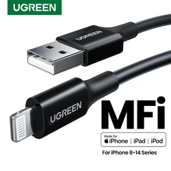 Cable UGREEN MFi Lightning para iPhone y iPad – Carga rápida 2.4A