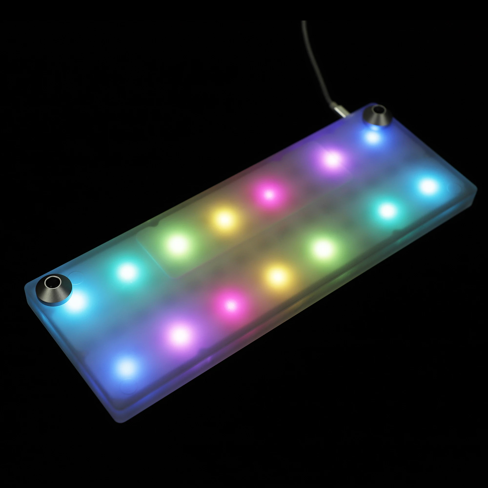 Kit de teclado mecánico ID75 Idobao x YMDK, 75 teclas, diseño ortolinear a través de la placa de la caja de acrílico, intercambio en caliente intercambiable, PCB RGB - imagen 4