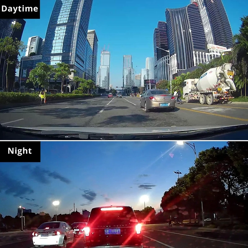 Grabadora de conducción DVR para coche, cámara de espejo retrovisor 1080P 2K, lente dual delantera y trasera, visión nocturna HD, grabadora de video multimedia de transmisión, pantalla táctil de 10 pulgadas, grabación - imagen 5