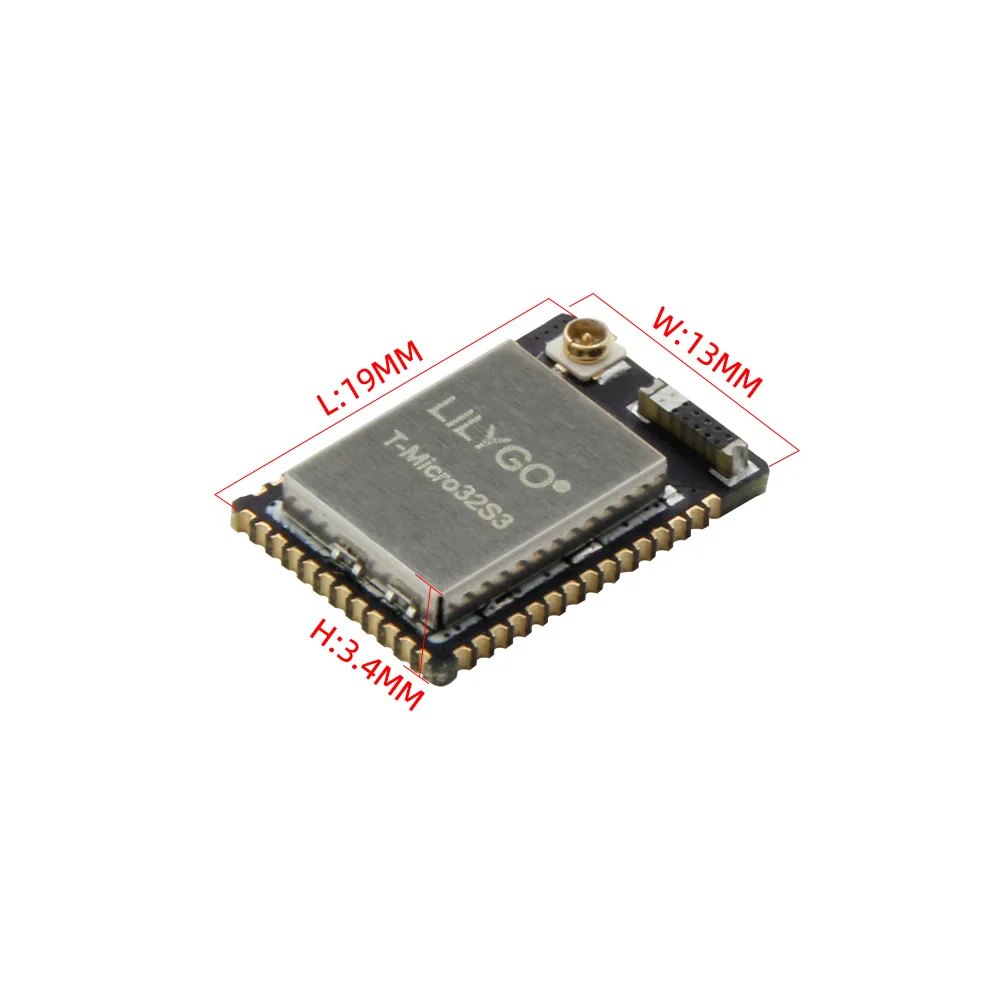 LILYGO®Placa de desarrollo T-Micro32-S3 ESP32-S3, módulo ESP32, WiFi, Bluetooth 5,0, 4MB, Flash, 2MB, PSRAM - imagen 5