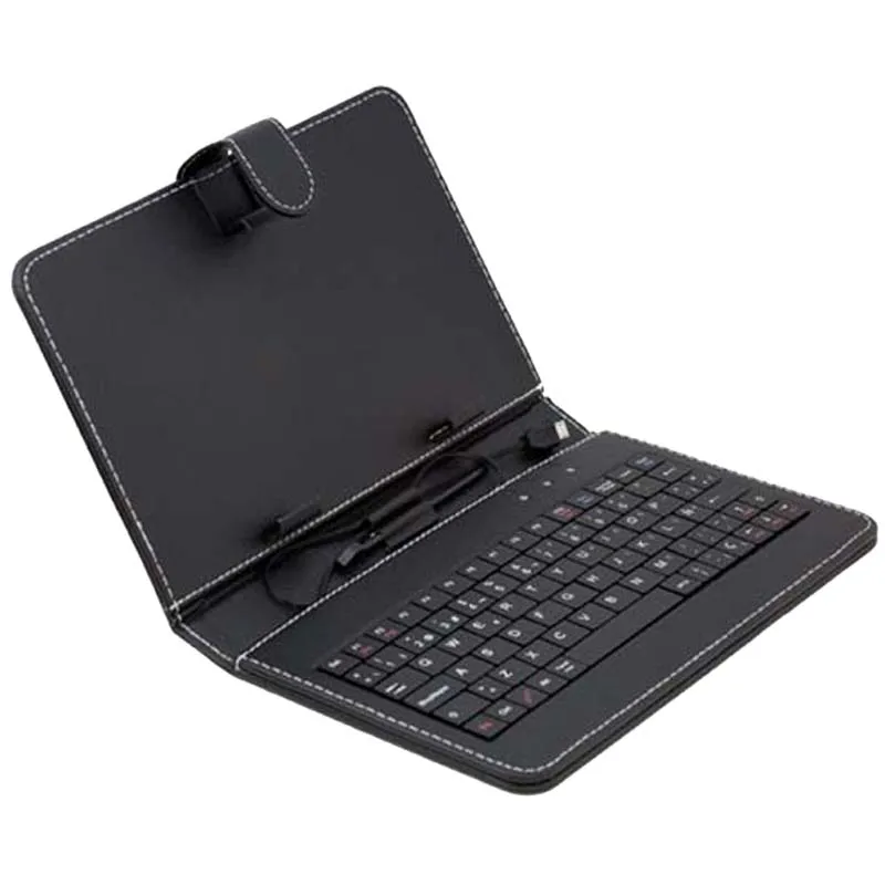 Funda Cuero con Teclado en Español para Tablet Pc 9.7" CoverPAD X97 negra universal tableta 9.7