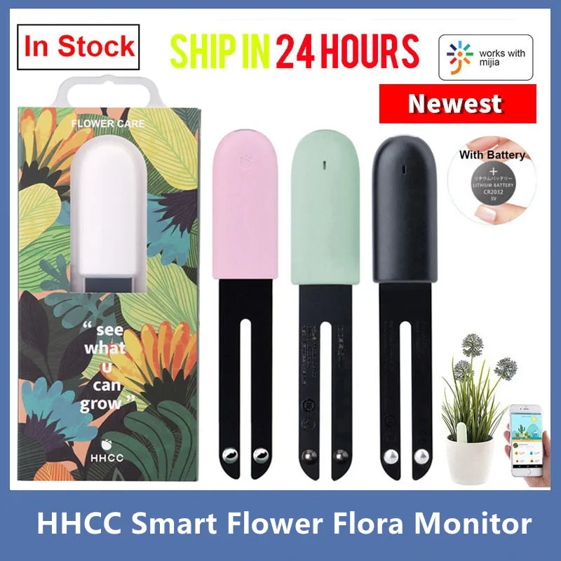 HHCC-Monitor inteligente de flores para jardín, Detector de jardinería, cuidado de plantas, hierba, suelo, agua y fertilidad, Sensor para Xiao Mi - imagen 2
