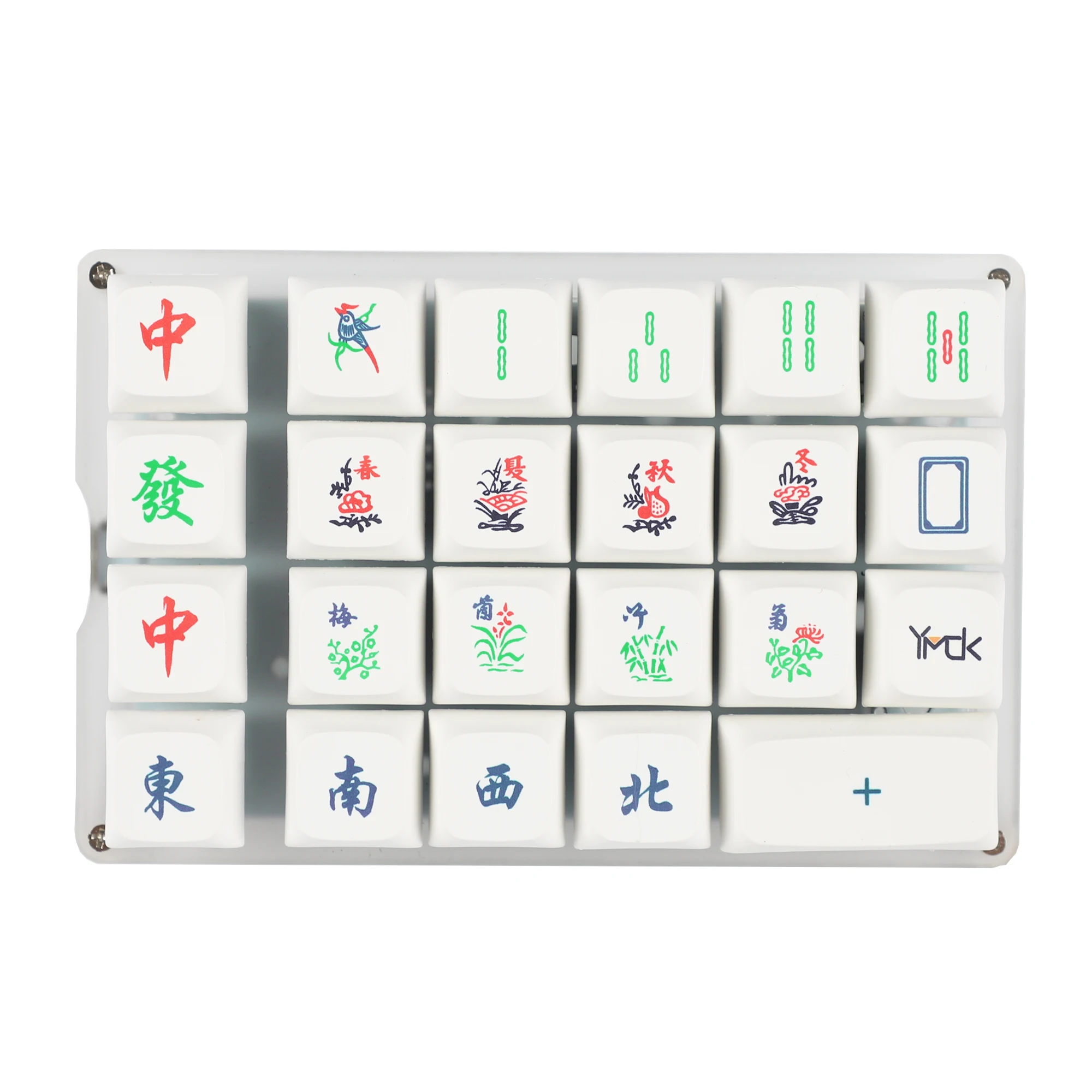 YMD21 V2 QMK VIA 21 23 24 Key RGB programable Macro velocidad interruptores plateados Dye Sub Keycaps Numpad para LOL Battlegrounds - imagen 4