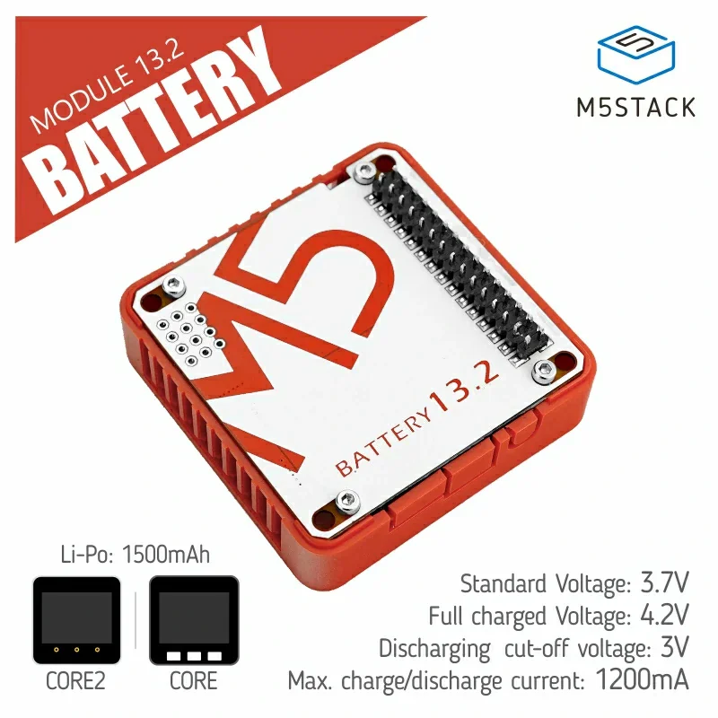 Módulo de batería oficial M5Stack 13,2 (1500 mAh)
