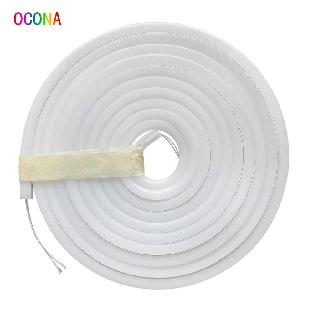 Difusor de tubo de neón Flexible DIY súper fino (sin tira de LED) IP67 resistente al agua para SMD COB 3mm 4mm 5mm tira de LED vista lateral 4*10mm - imagen 5