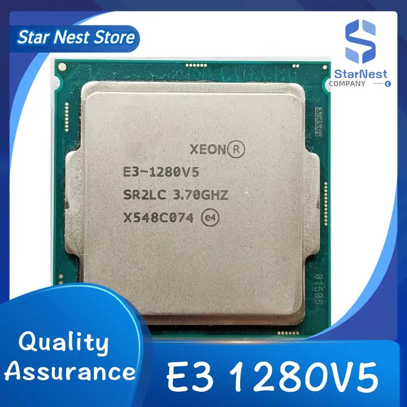 Procesador cpu Xeon E3 1280 V5 1280V5 3,7 GHz Quad Core LGA 1151
