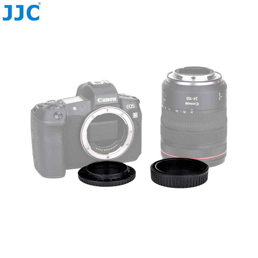 JJC tapa de lente trasera RF y Kit de cubierta de cuerpo de cámara para Canon RF Mount EOS R RP Ra R3 R5 Mark II R6 R7 R10 - imagen 3