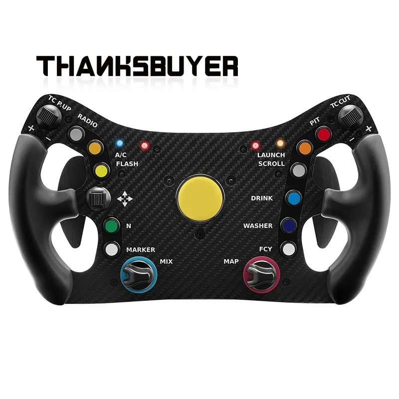 Simulador de carreras de volante SIMDID 320 mm/12,6 "GTW para liberación rápida con espaciado entre orificios de 70 mm/2,8"