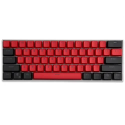 Teclas PBT Retroiluminadas Negro/Rojo para RK 61/87/104 OEM