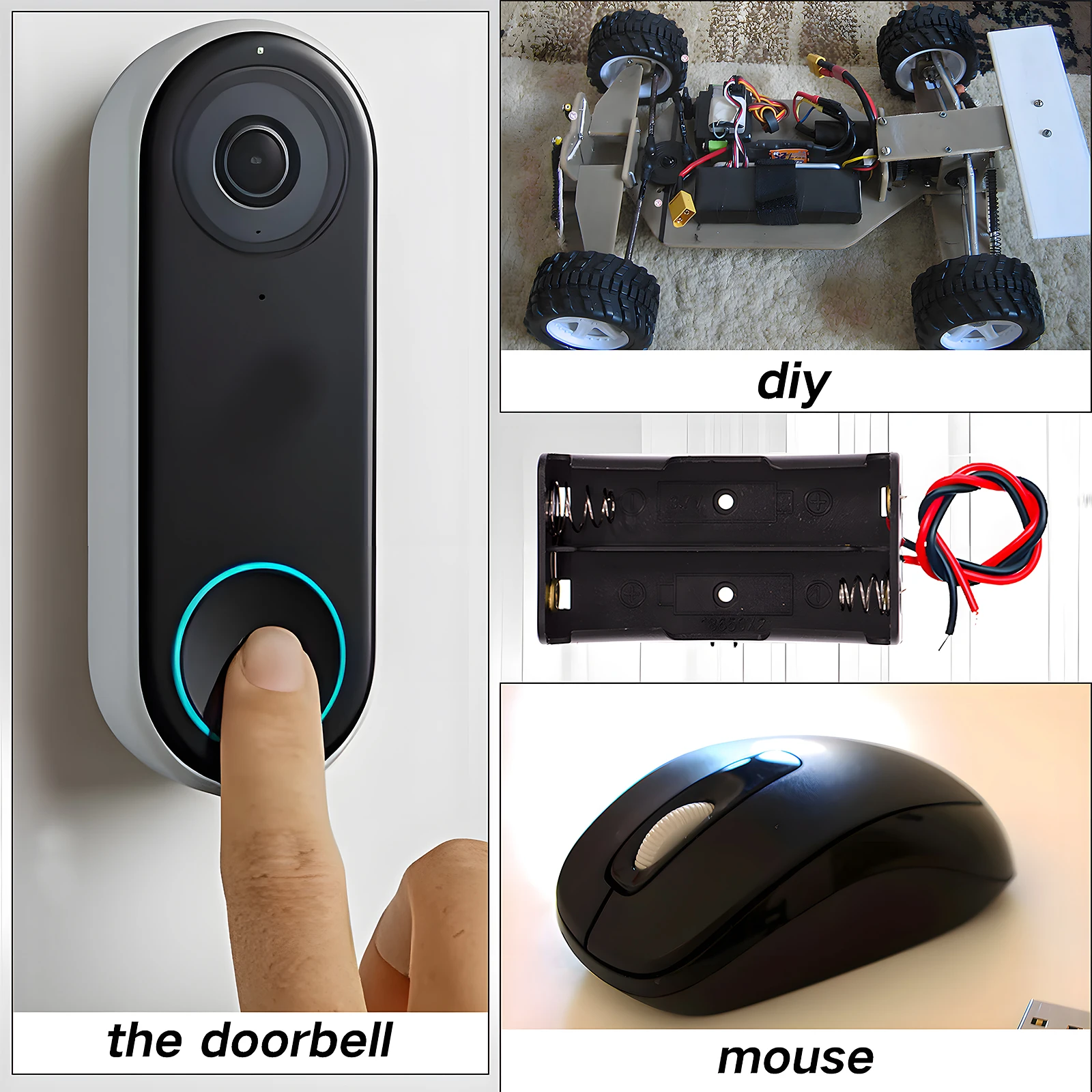 Soporte de batería 18650 con cable 1 ranura (3,7 V), 2 ranuras (7,4 V), 3 ranuras (11,1 V), 4 ranuras (14,8 V) - 2 de cada tipo, total de 8 piezas - imagen 5