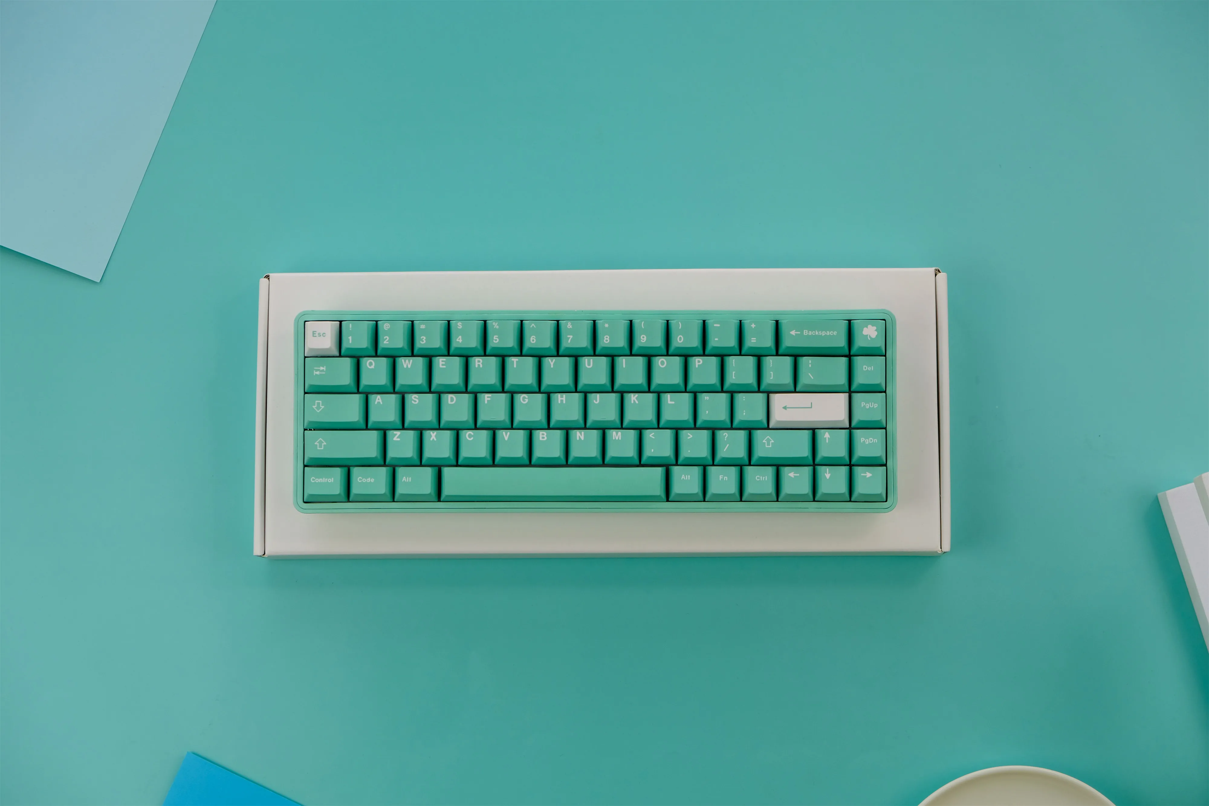 GMK-tecla PBT Tiffany, 129 PBT Kycaps Cherry Profile DYE-SUB, teclas GMK personalizadas para teclado mecánico - imagen 2