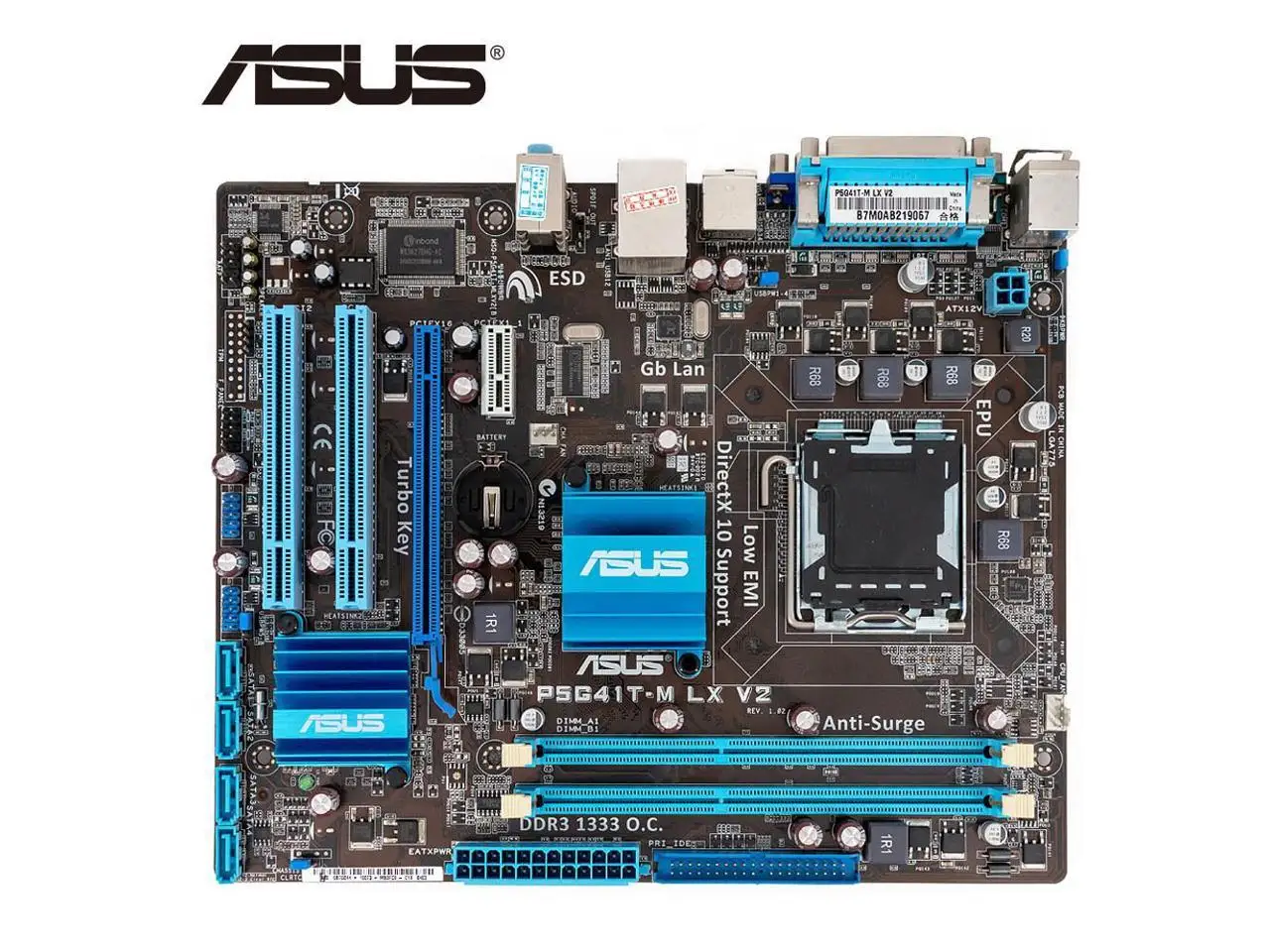 ASUS-placa base P5G41T-M-LX V2, Intel G41 LGA 775, Micro ATX, VGA, DDR3 1333, 8GB, SATA2 IDE, USB2.0 - imagen 5