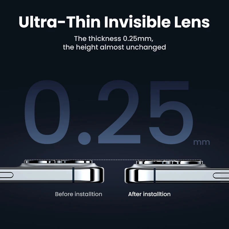 UGREEN Protector Lente Cristal iPhone 15 16 17 Pro Max - imagen 3