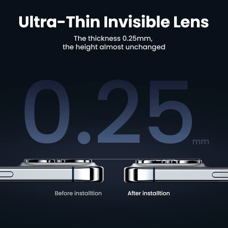 UGREEN Protector Lente Cristal iPhone 15 16 17 Pro Max - imagen 3