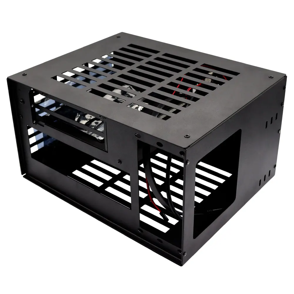 MINI ITX PC Case 6.1L A4 Chasis SFX HTPC Mini ITX Tarjeta gráfica de computadora de juego - imagen 5