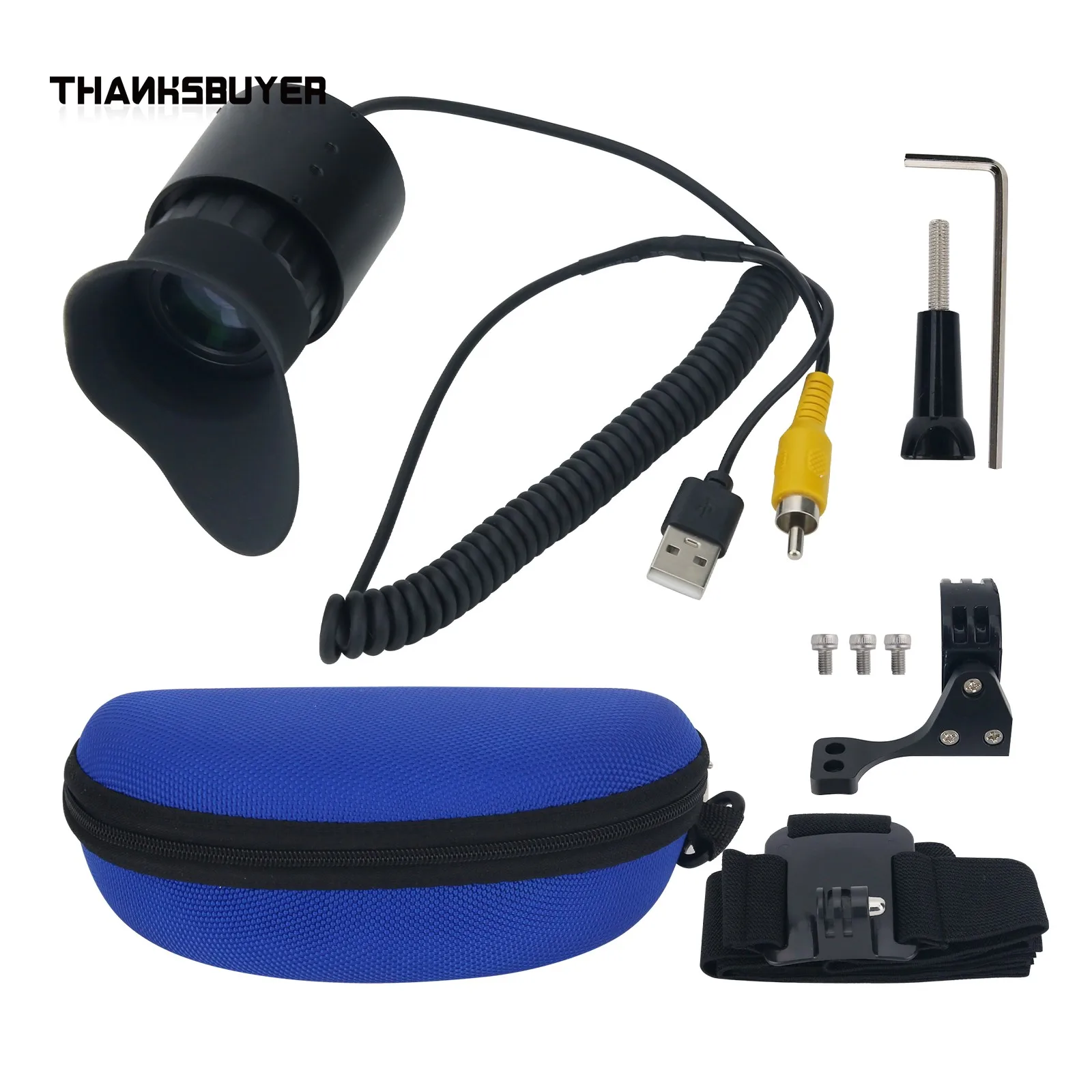 V770 PRO-C (USB Interface) /  PRO-A Portable Wearable Head Mounted Display 0.39-inch OLED for Safety Monitoring FPV